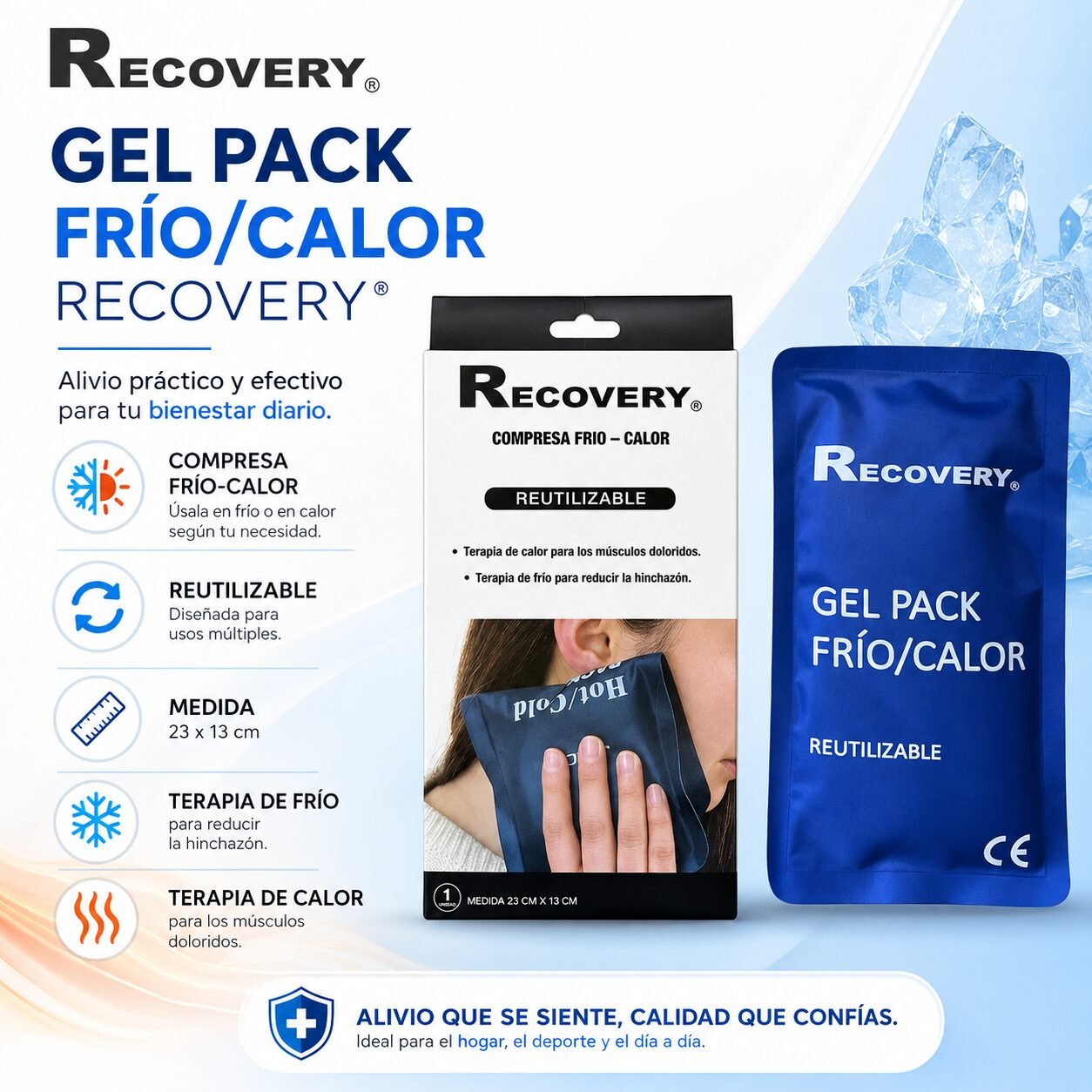 Compresa Frío/Calor Recovery 23 x 13 cm