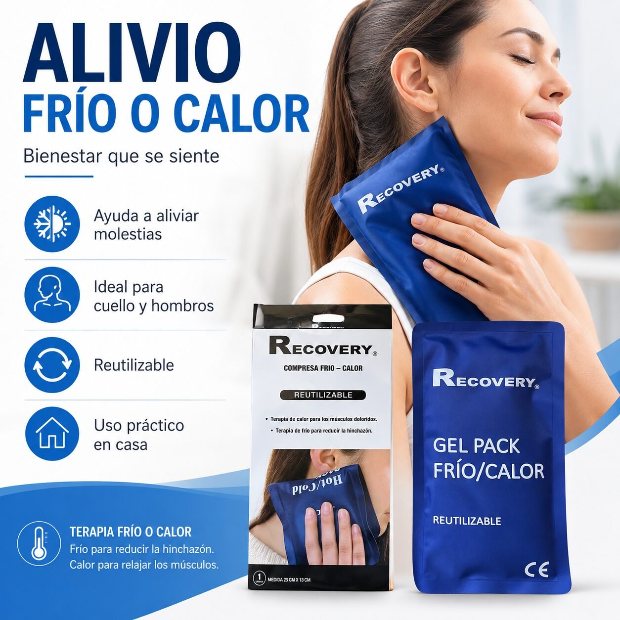 Compresa Frío/Calor Recovery 23 x 13 cm