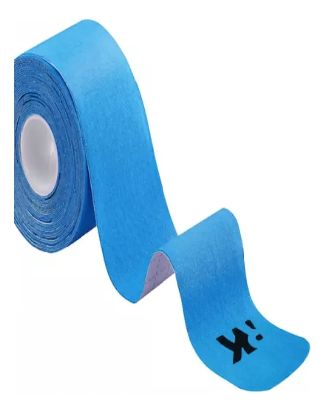 Duo Pack K Tape Recovery Azul 5 cm x 5 m - 40 Tiras Precortadas