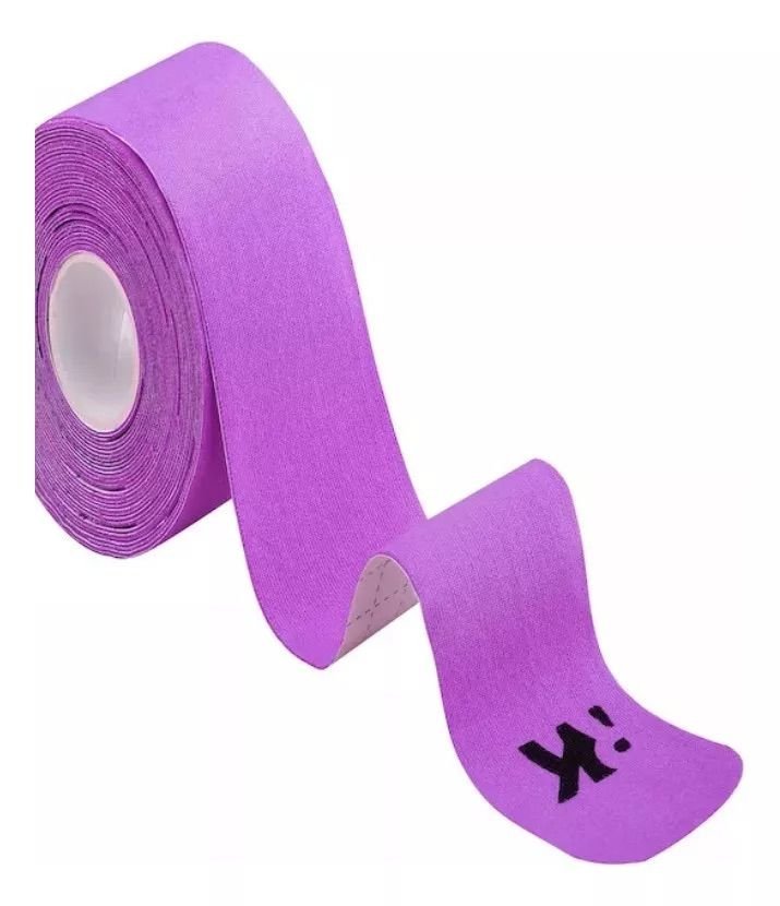 Duo Pack K Tape Recovery Morado 5 cm x 5 m - 40 Tiras Precortadas