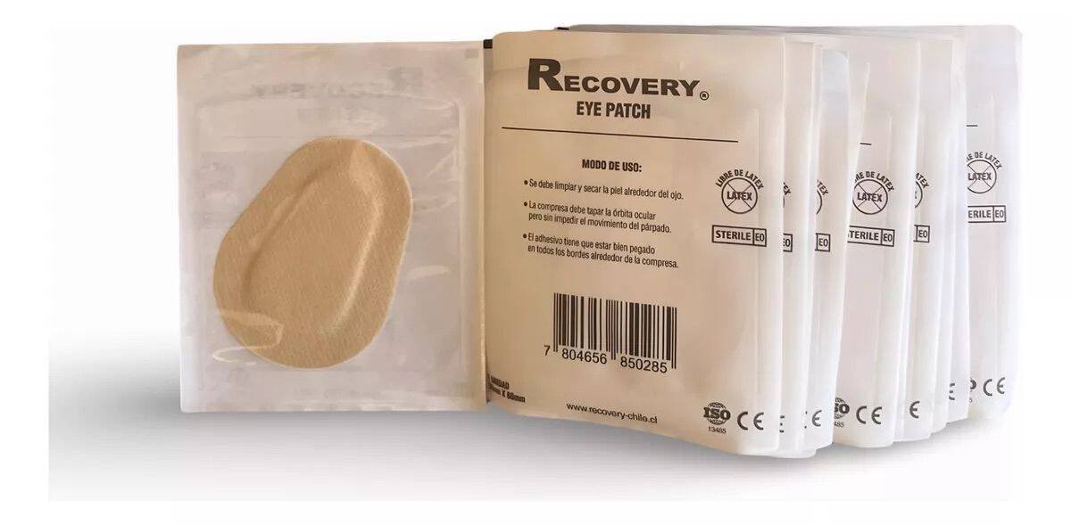 Duo Pack Parche Ocular Recovery 58 x 80 mm - 40 Unidades