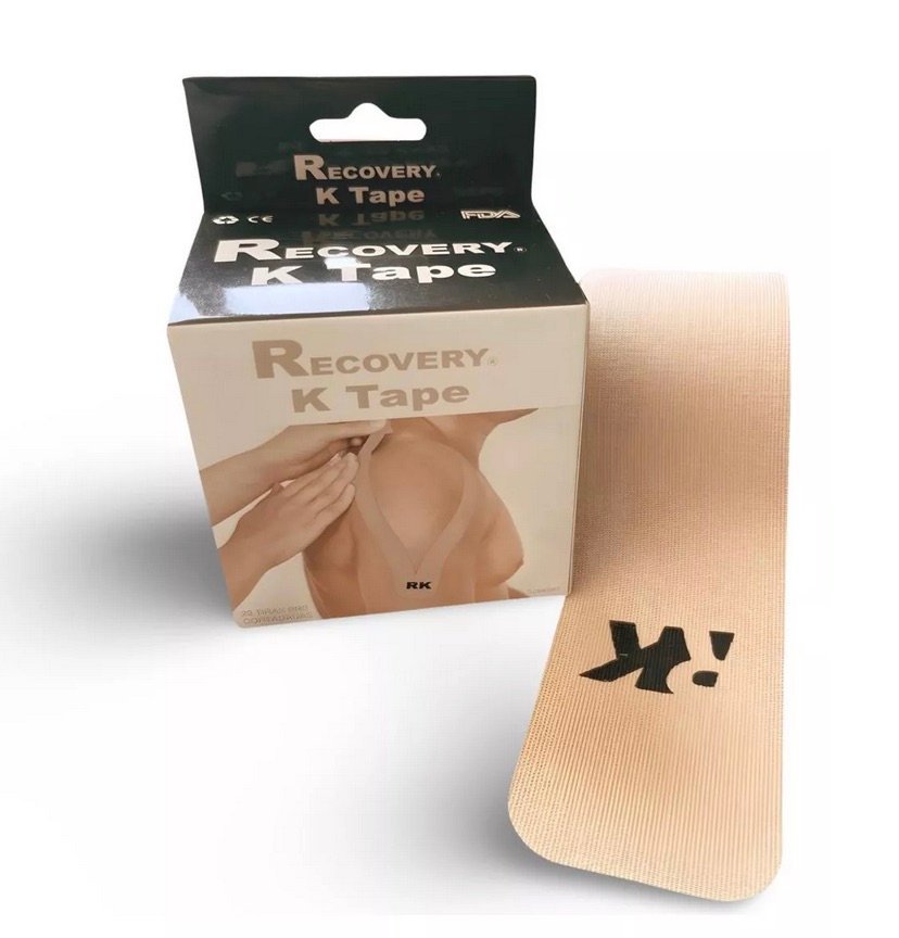 Duo Pack Recovery K Tape Beige Precortada 5cm X 5mt Beige