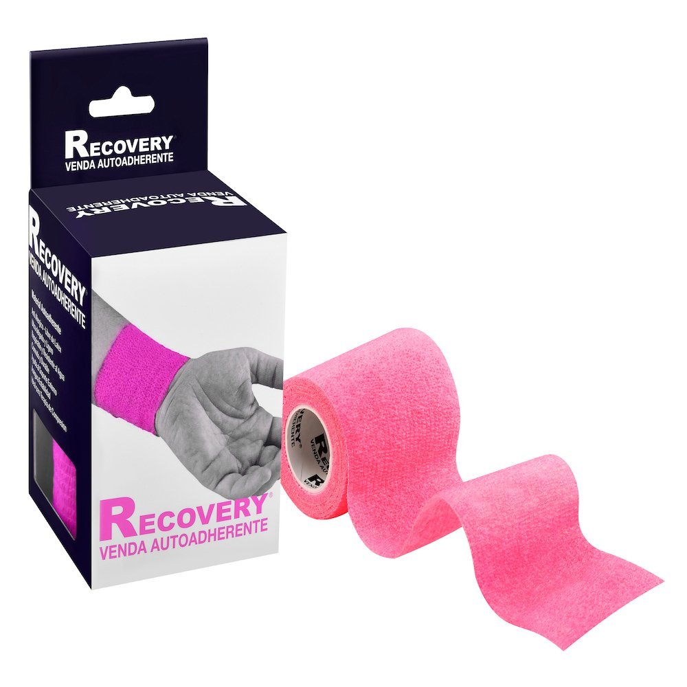 Venda Deportiva Autoadherente Recovery Rosado 7,5cm X 4,5mt