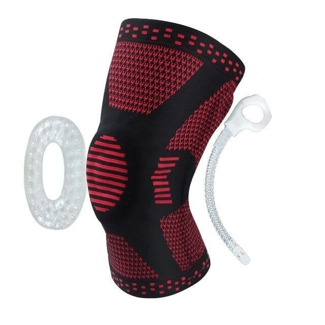 Rodillera Recovery con Soporte Lateral Ajustable - Rojo