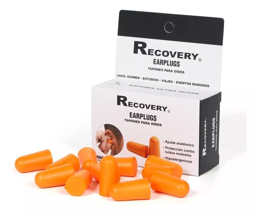 Pack Tapones de Oído Recovery de Espuma Suave - 12 Unidades
