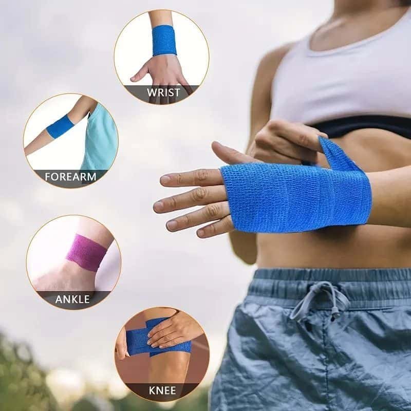 Venda Autoadherente Recovery Azul 7,5 cm x 4,5 m