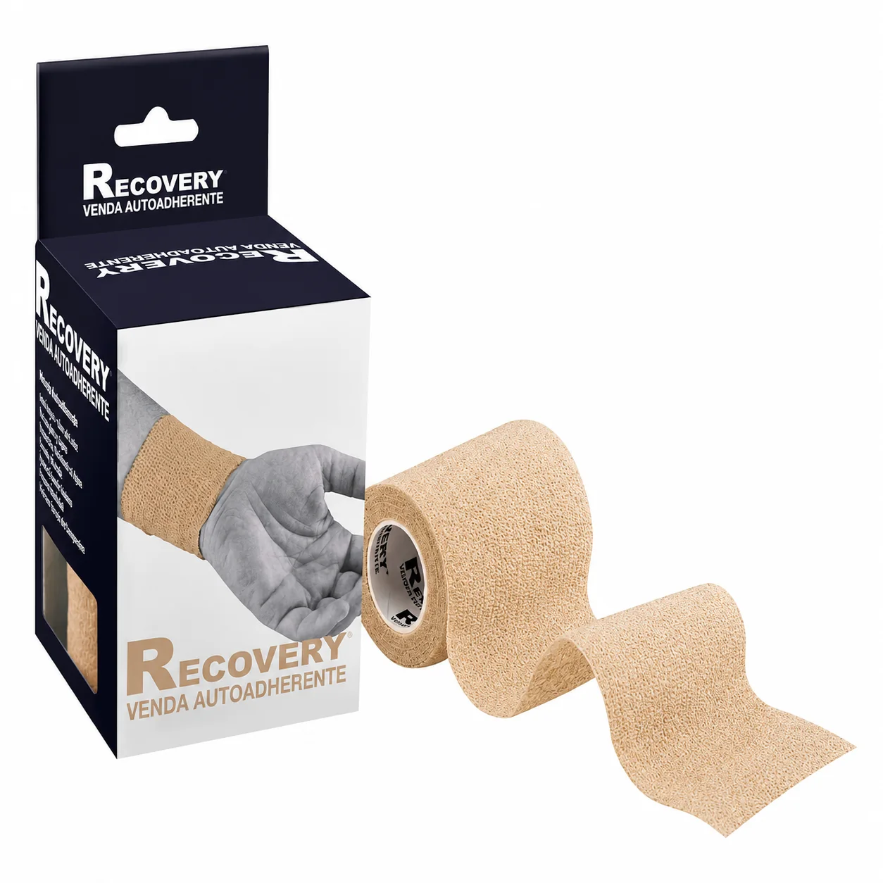 Venda Autoadherente Recovery Color Piel 7,5 cm x 4,5 m
