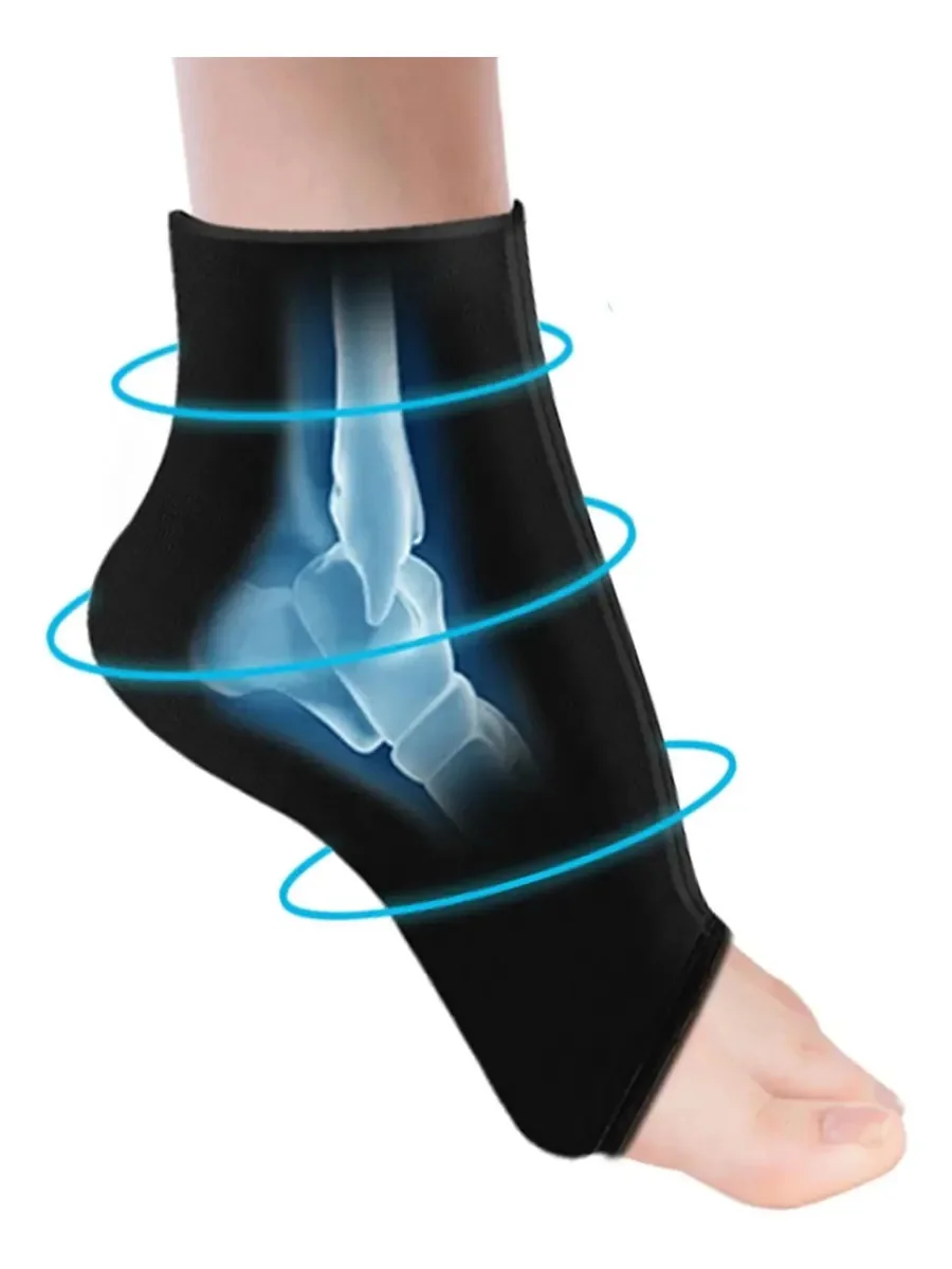 Soporte de Tobillo Recovery con Gel Pack Frío/Calor — ejemplo de uso en tobillo