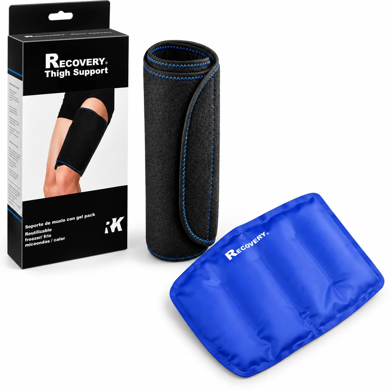 Soporte gel Recovery · muslo y pantorrilla - Recovery Chile