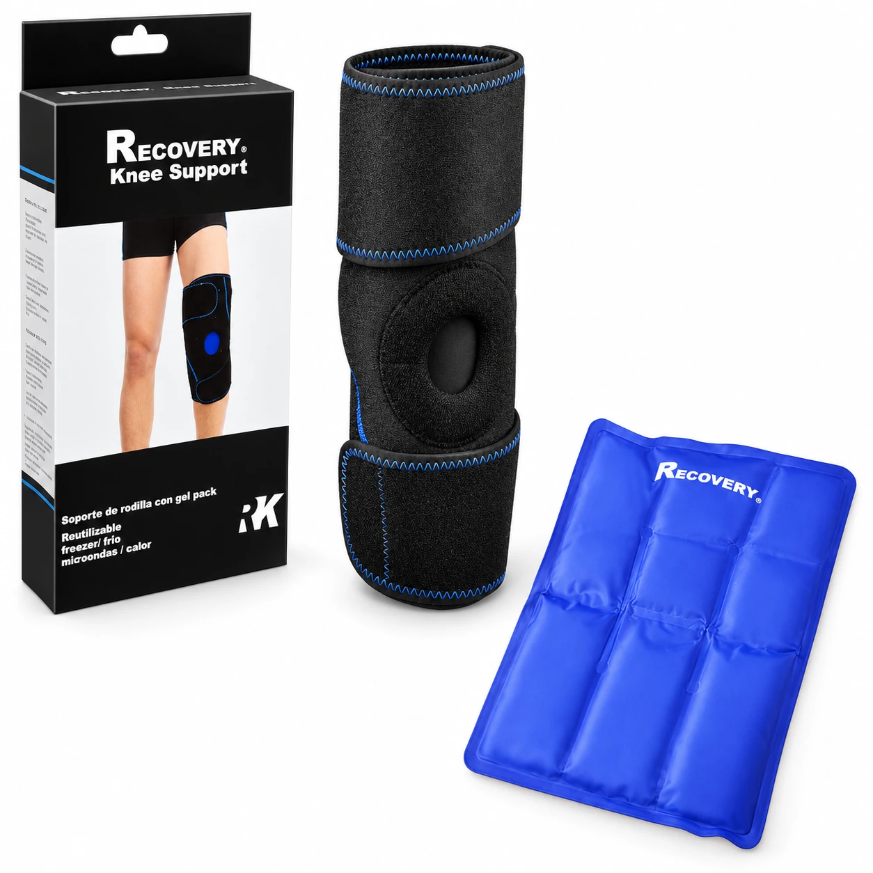 Soporte gel Recovery · rodilla - Recovery Chile